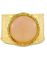Sylvia Toledano - Quartz Hammered-Effect Cuff Bracelet - Lyst