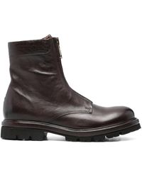 A.s.98 - Zip-Front Leather Boots - Lyst