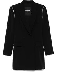 Patrizia Pepe - Mini-Jurk Met Afneembare Mouwen - Lyst