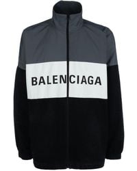 Balenciaga - Jacke Mit Logo-Print - Lyst