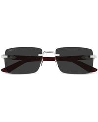 Cartier - Square-Framel Sunglasses - Lyst