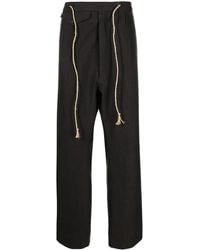 Maison Margiela - Drawstring-Waist Wool Trousers - Lyst