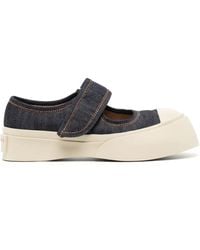 Marni - Denim Mary Jane Sneakers - Lyst