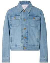 Thom Browne - Selvedge Denim Backstrap Utility Jacket - Lyst
