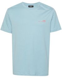 A.P.C. - Item T-Shirt mit Logo-Print - Lyst