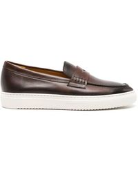 Doucal's - Faded Leather Penny Loafers - Lyst