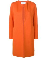 Harris Wharf London Manteau droit classique - Orange