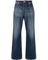 KENZO - Mid-rise Straight-leg Jeans - Lyst