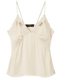 Twinset - Haut Envers En Satin À Broderies - Lyst