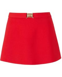 Cult Gaia - Amoret Logo-Buckle A-Line Mini Skirt - Lyst