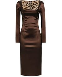 Dolce & Gabbana - Midi Dresses - Lyst