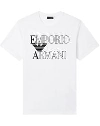 Emporio Armani - Bold Logo Beachwear T-Shirt - Lyst