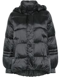 Twinset - Striped Jacquard Puffer Jacket - Lyst