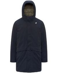 K-Way - Hooded Logo-Detail Jacket - Lyst