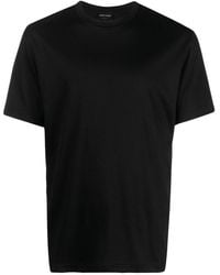 Giorgio Armani - Plain Cotton T-Shirt - Lyst