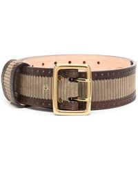 Forte Forte Leather Square-buckle Belt in Pink - Lyst