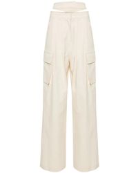 ANDREADAMO - High-Waist Wide-Leg Trousers - Lyst