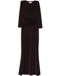La Petite Robe Di Chiara Boni - Maxikleid im Metallic-Look - Lyst