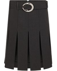Rabanne - Belt Zip Skirt - Lyst