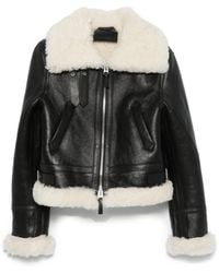KENZO - Jacke Mit Shearling-Besatz - Lyst