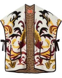 La DoubleJ - Floral-Pattern Cape - Lyst