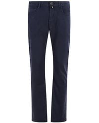 Jacob Cohen - Logo-Patch Five-Pocket Trousers - Lyst