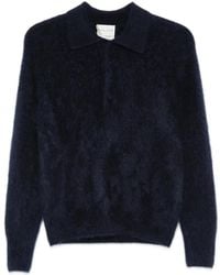 forte_forte - Brushed-Knit Polo Top - Lyst
