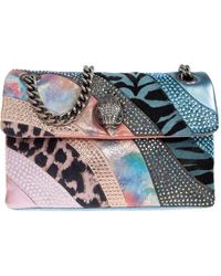 Kurt Geiger - Schultertasche im Patchwork-Look mit Kristallen - Lyst