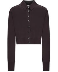 Sportmax - Button-Fastening Collared Cardigan - Lyst