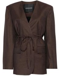 Herskind - Indiana Oversized Gestrikte Blazer - Lyst