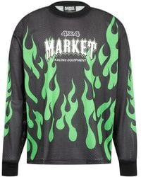 Market - Toxic Flames Mesh T-Shirt - Lyst
