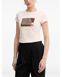 ARMANI EXCHANGE - Sequin-Embellished T-Shirt - Lyst