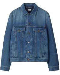 【BURBERRY BLUELABEL】フェイクファーデニムジャケット　L相当 バーバリーブルーレーベル デニムジャケット 美品 - メルカリ