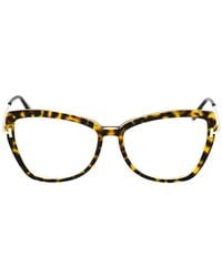 Tom Ford - Tortoiseshell-Effect Cat-Eye Glasses - Lyst
