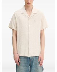 Filling Pieces - Camisa con bordado floral y manga corta - Lyst