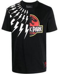 Neil Barrett - T-shirt Jurassic Park & Fair Isle Thunderbolt en coton - Lyst
