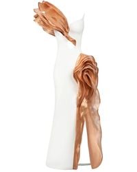 Gaby Charbachy - Gerüschtes Abendkleid Mit Seitenschlitz - Lyst