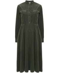 Aspesi - Midikleid Aus Cord - Lyst