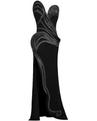 Gaby Charbachy - Strapless Sequin-Embellished Gown - Lyst