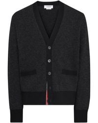 Thom Browne - Knitted V-Neck Cardigan - Lyst