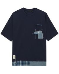 FIVE CM - Patchwork Detail T-Shirt - Lyst
