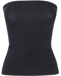 Entire studios - Ribbed-Knit Strapless Top - Lyst
