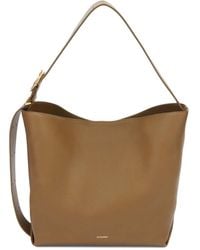 Jil Sander - Medium Cannolo Leather Tote Bag - Lyst
