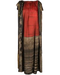 Uma Wang - Abstract-pattern Midi Dress - Lyst