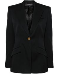 Versace - Single-breasted Wool Jacket - Lyst