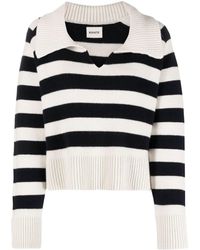 Khaite - V Neck Cashmere Sweater - Lyst