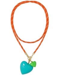 Roxanne Assoulin - Happy Cord Heart-Pendant Necklace - Lyst