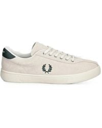 Fred Perry - Suede Logo-Embroidered Sneakers - Lyst