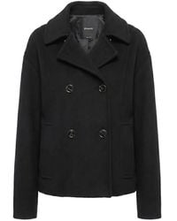 Pinko - Double-Breasted Wool Coat - Lyst