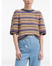 Ba&sh - Camisa a rayas con manga farol - Lyst
